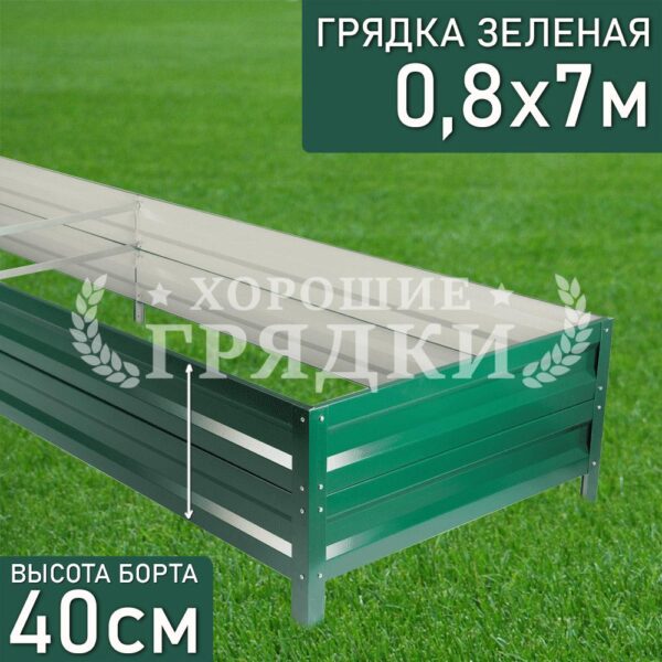 Грядка зеленая (40 см) - 0.8 x 7 м